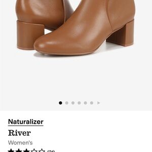 Naturalizer Women's Brown Ankle Boots - River English Tea Brown Leather